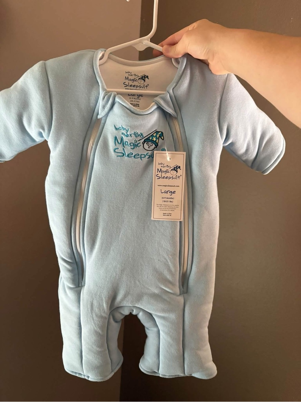 Magic Sleepsuit Cozy Sleep Sack in Light Blue - Large